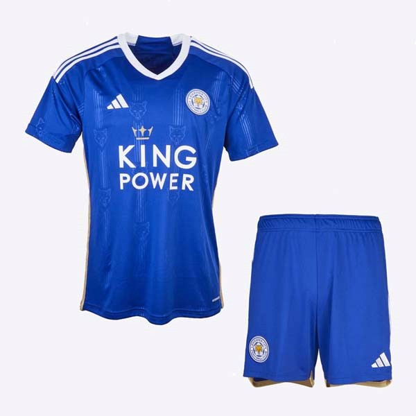 Camiseta Leicester City Replica Primera Ropa Niño 2023/24